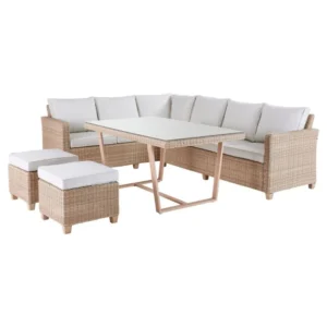Set mobilier gradina Naterial Medena - pentru 7 persoane