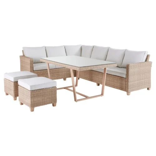 Set mobilier gradina Naterial Medena – pentru 7 persoane