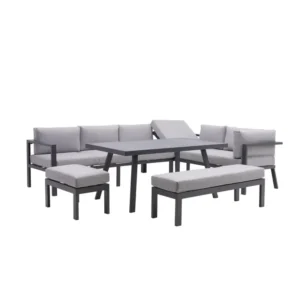 Set mobilier gradina Naterial Naxos - pentru 10 persoane